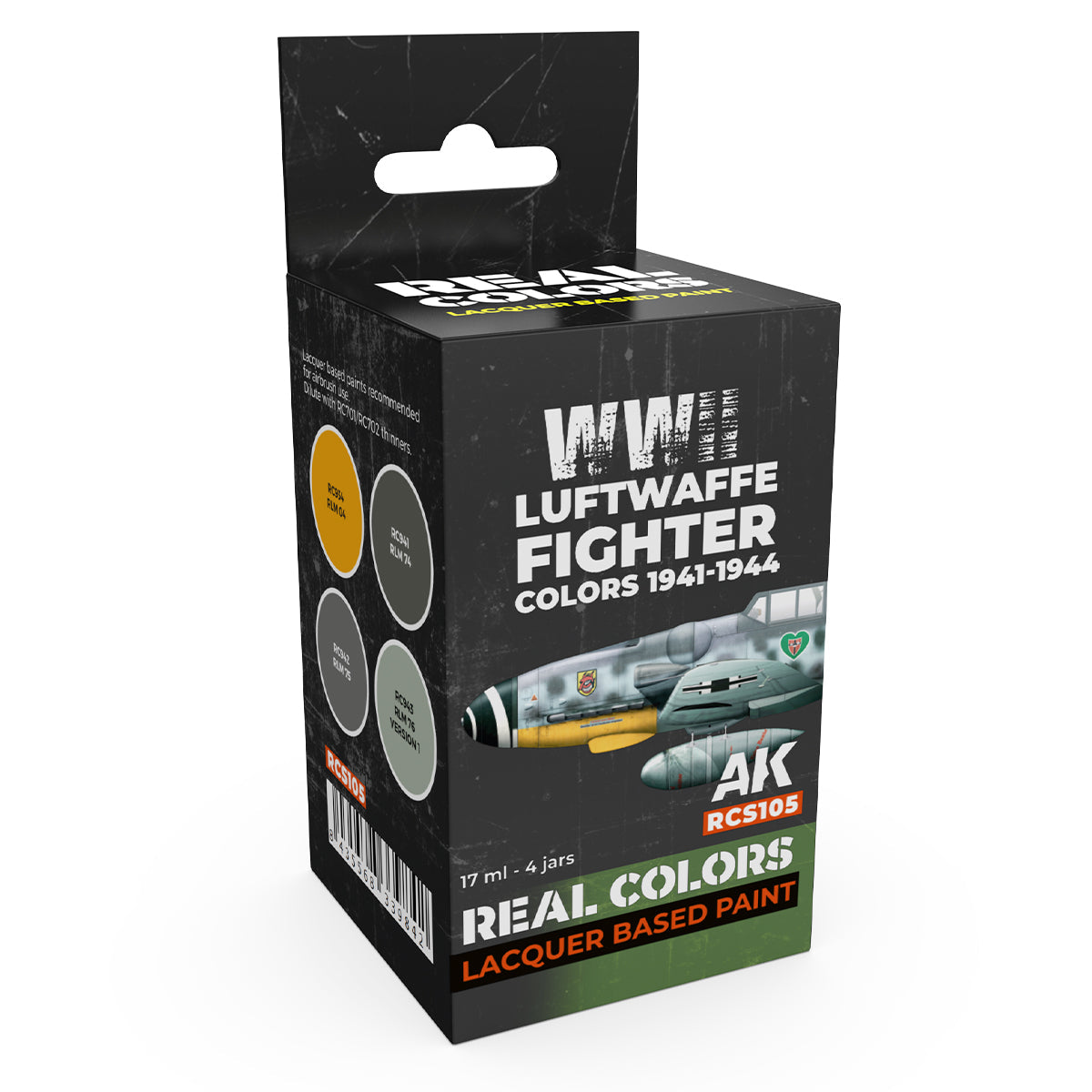 AK Interactive Real Colors - Luftwaffe Fighter Colors 1941-1944 Set (RCS105)