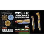 AK Interactive Real Colors - WWII RAF Aircraft Desert Set (RCS110)