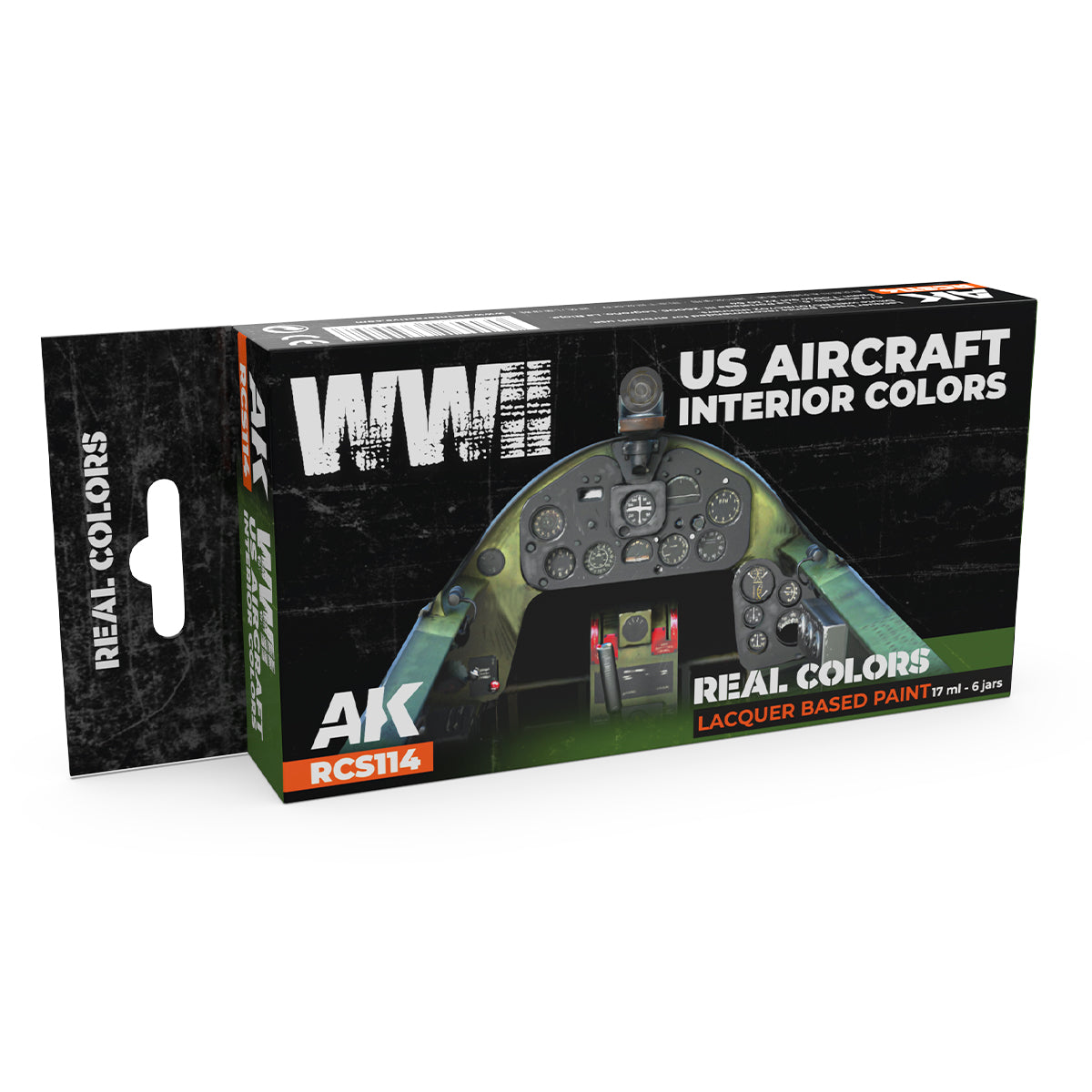 AK Interactive Real Colors - WWII US Aircraft Interior Colors Set (RCS114)