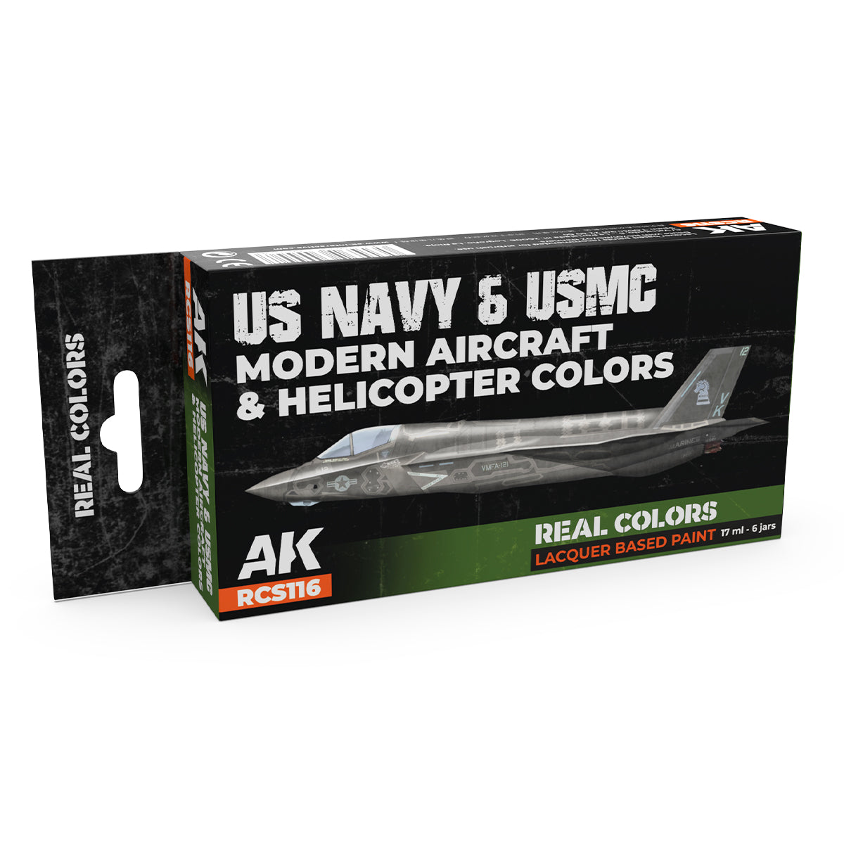 AK Interactive Real Colors - US Navy & USMC Modern Aircraft & Helicopter Set (RCS116)