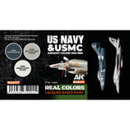 AK Interactive Real Colors - US Navy & USMC Aircraft 1945-1980 Set (RCS117)