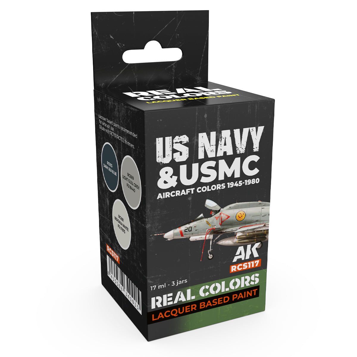AK Interactive Real Colors - US Navy & USMC Aircraft 1945-1980 Set (RCS117)