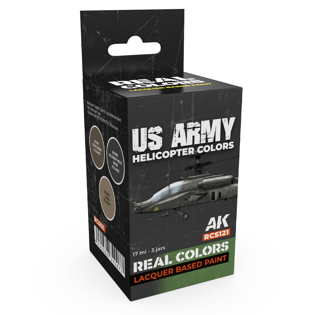 AK Interactive Real Colors - US Army Helicopter Set (RCS121)