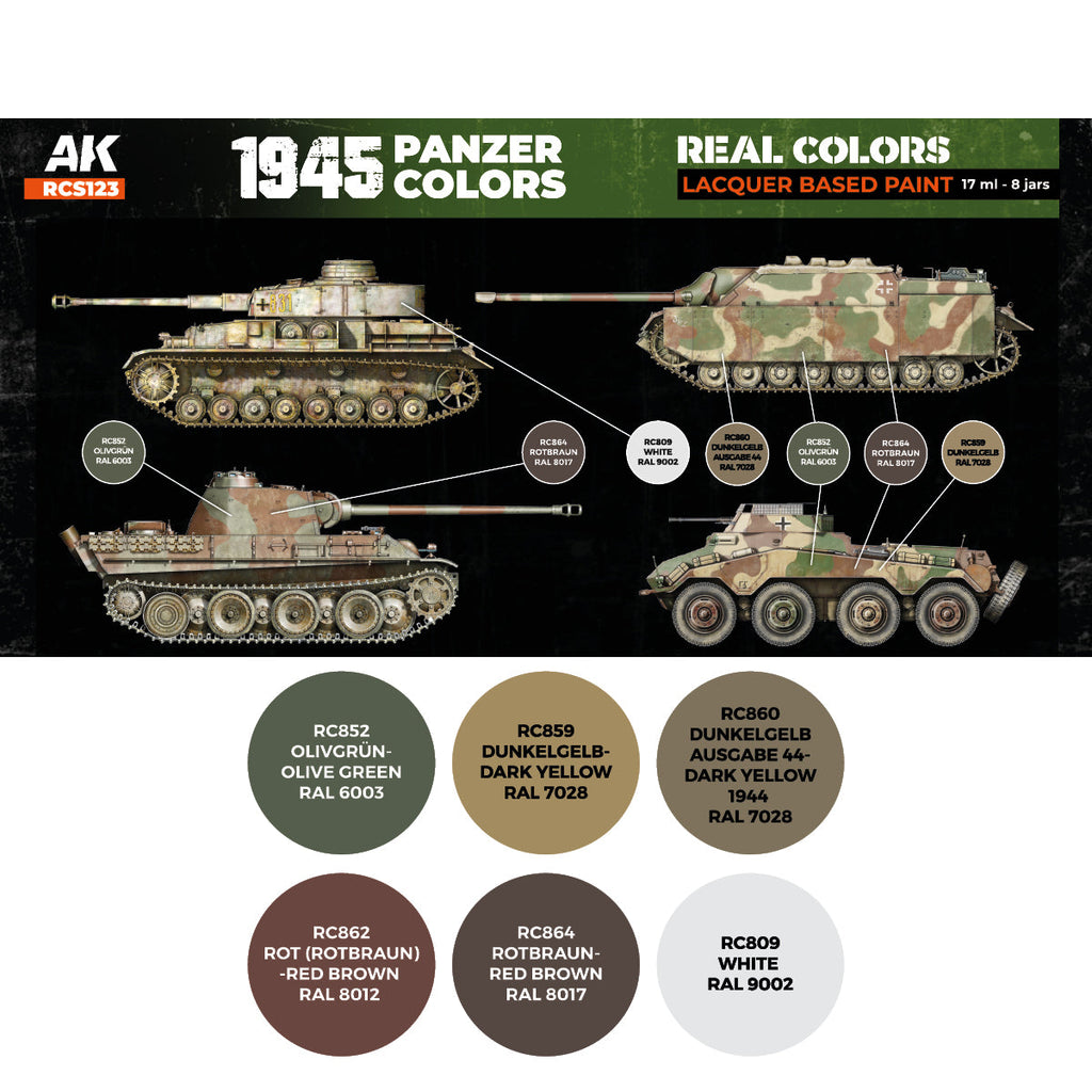 AK Interactive Real Colors - 1945 Panzer Set (RCS123)