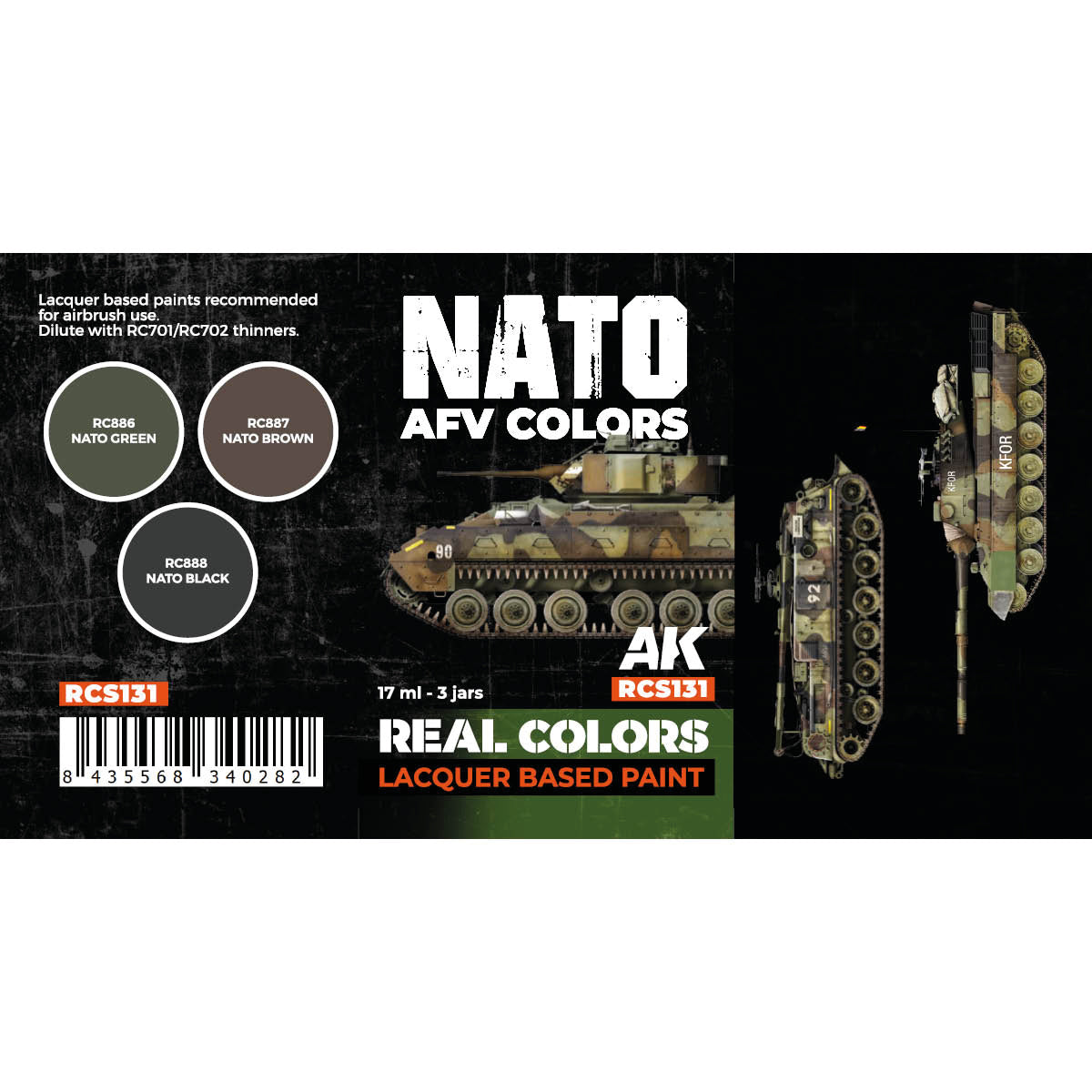 AK Interactive Real Colors - NATO AFV Colors Set (RCS131)
