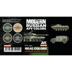 AK Interactive Real Colors - Modern Russian AFV Colors Set (RCS132)