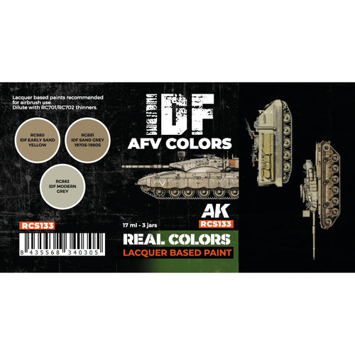 AK Interactive Real Colors - IDF AFV Colors Set (RCS133)