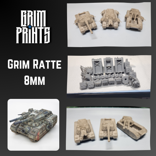 Grim Ratte 8mm miniature set for tabletop wargaming