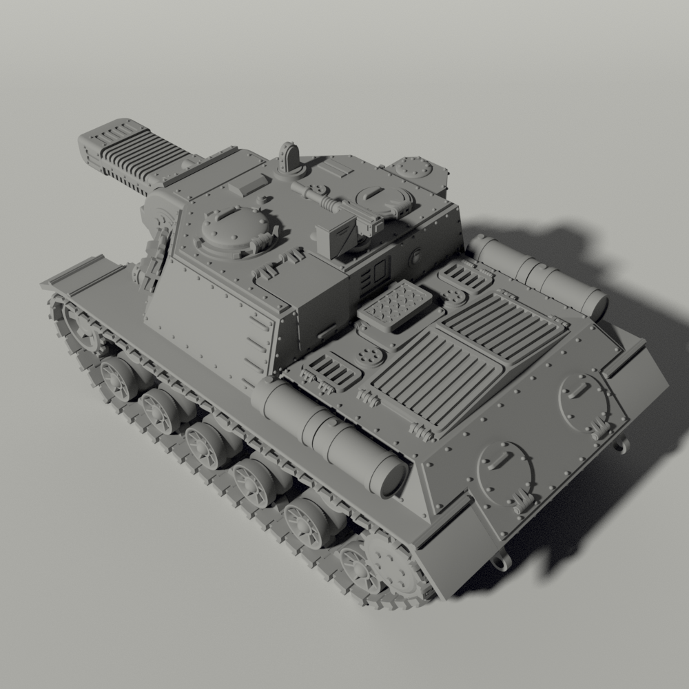 Grim ISU-152 Heavy Tank Destroyer