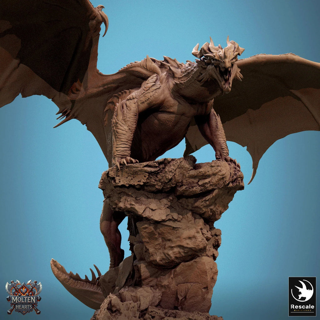 Chromatic Red Dragon | 2024 Redesign - 12K Resin Monster for D&D