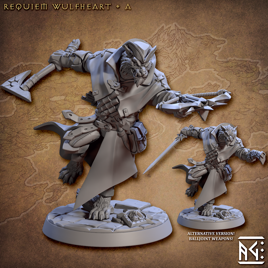 Requiem Demon Hunters Miniatures (Full Set) | Fantasy D&D Miniature | Artisan Guild