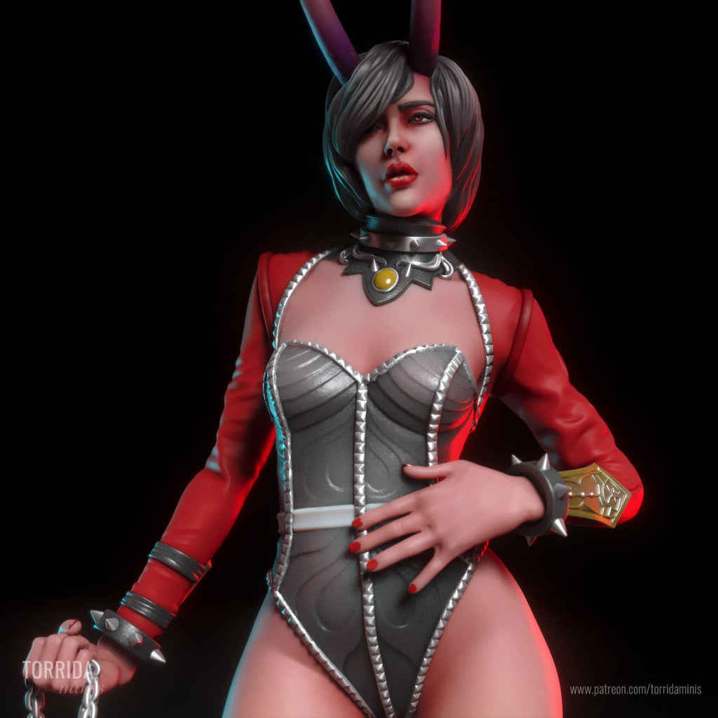 Rhoda | Pin-Up Statue Fan Art Miniature Unpainted | Torrida Minis