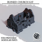 Ruined Church Scenery | Trench Grimdark | Diceverse