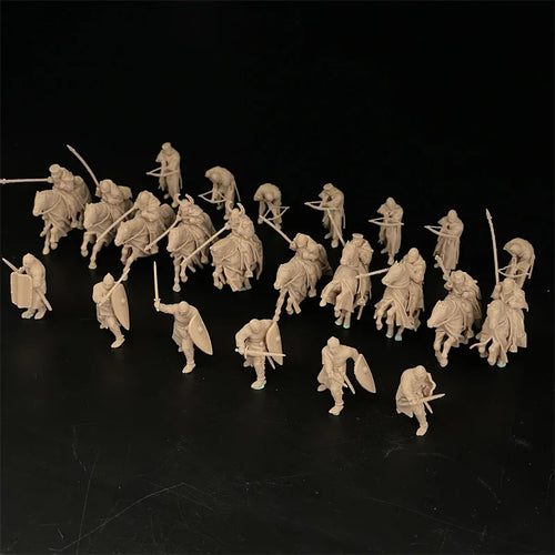 1/72 Scale Teutonic Order / Medieval Knight Cavalry & Crossbowman Resin Figure Set (23 Figures) - Battle of Tannenberg
