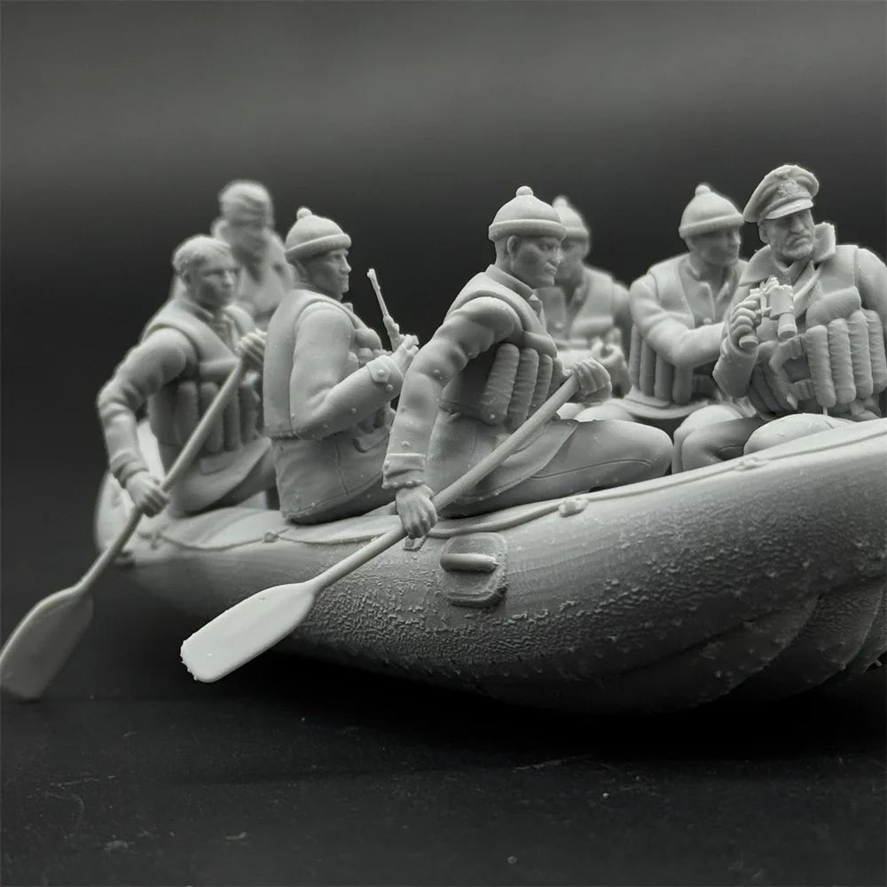 1/35 Scale WWII German Navy Officer's Raft | High-Detail Resin Model Kit