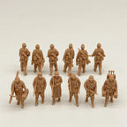 1/72 Scale WWII German Army Grenadiers Resin Figure Set (12 Figures) - Ardennes/Late War Infantry