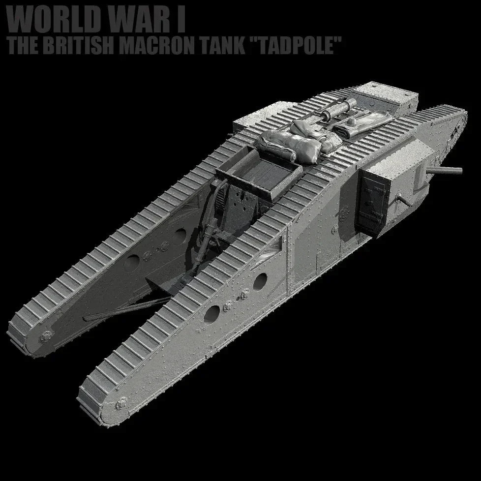 1/35 Scale WWI Tadpole Tank | Resin Model Kit | Self-Assembled Historical Vehicle