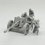 1/35 German PaK 38 Anti-Tank Gun w/ 4 Crew Resin Kit | WW2 Military