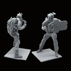 1/24 Scale (75mm) CQB Shield Breacher Resin Figure Kit - Tactical Entry Specialist Miniature