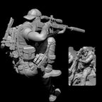 1/35 Scale US Modern Tactical Sniper Figure Kit - Long Range Marksman Miniature