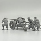 1/35 German PaK 38 Anti-Tank Gun w/ 4 Crew Resin Kit | WW2 Military