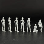 1/35 German Female Tank Crew (7 Fig) Resin Kit | Pin-Up Style Miniature