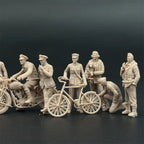 1/48 & 1/72 Scale WWII British Pilots & Ground Crew Resin Figure Set (10 Figures) - Airfield Accessories Military War