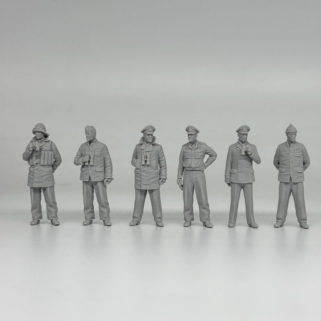 1/35 German U-Boat Crew (6 Fig) Resin Kit | Kriegsmarine Miniature Set