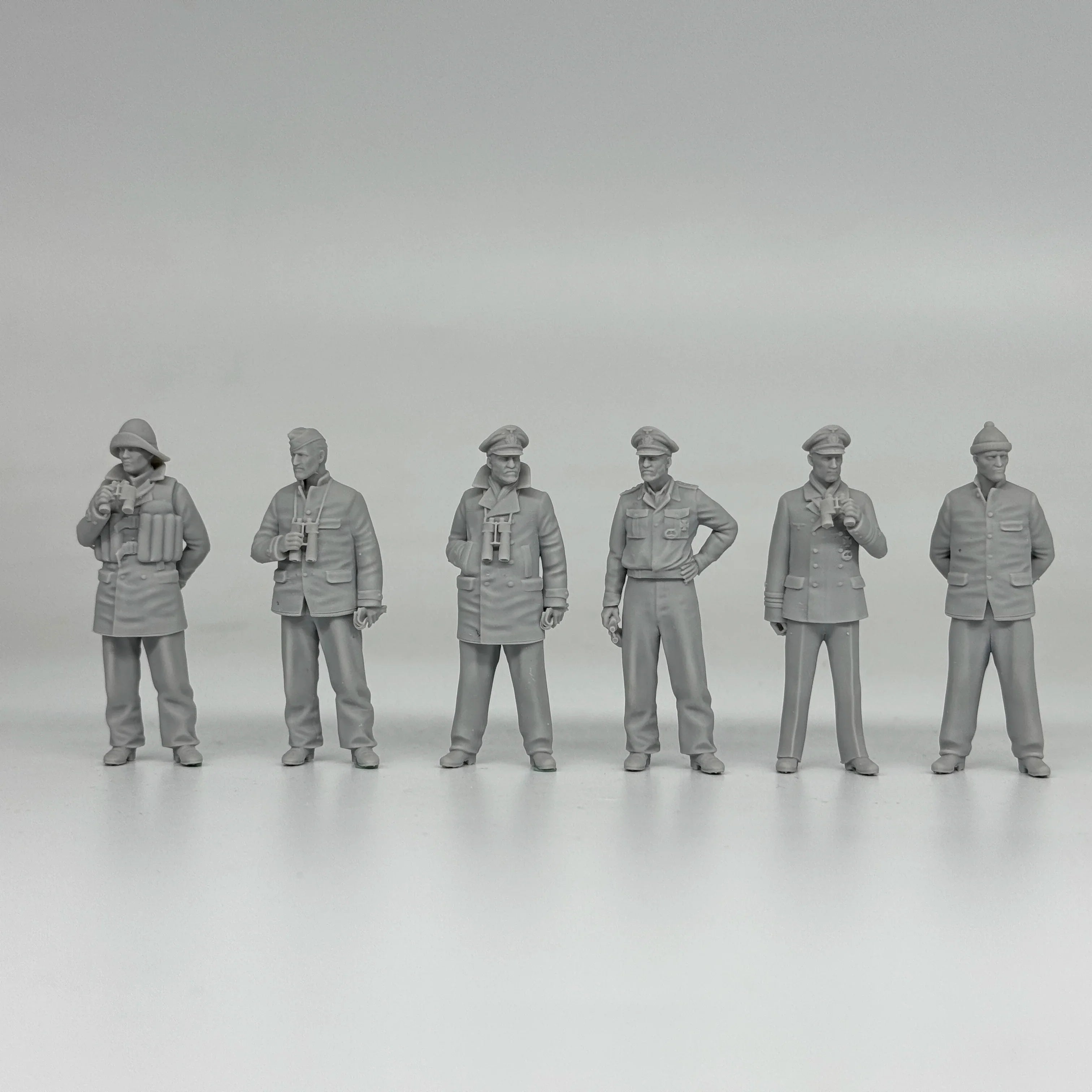 1/35 German U-Boat Crew (6 Fig) Resin Kit | Kriegsmarine Miniature Set