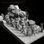 The height of man 38mm 50mm Resin Soldier model kits figure colorless and self-assembled TD-7478+3D