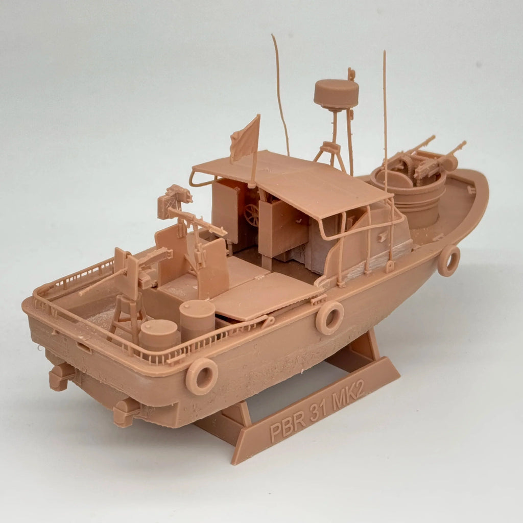 1/72 Scale US Navy PBR 31 Mk.II Patrol Boat & Crew Resin Model Kit (6 Figures) - Vietnam Riverine Warfare