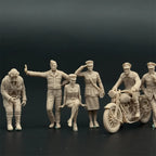 1/48 & 1/72 Scale WWII British Pilots & Ground Crew Resin Figure Set (10 Figures) - Airfield Accessories Military War