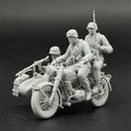 1/35 German Motorcycle w/ MG34 Crew (3 Fig) Resin Kit | WWII Recon