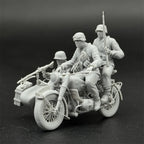 1/35 German Motorcycle w/ MG34 Crew (3 Fig) Resin Kit | WWII Recon