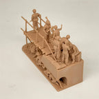 1/72 Scale Vietnam War Bridge / Bunker Ambush Scene Resin Diorama Kit (10+ Figures) - US & VC Combat Miniature