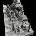 The height of man 38mm 50mm Resin Soldier model kits figure colorless and self-assembled TD-7478+3D