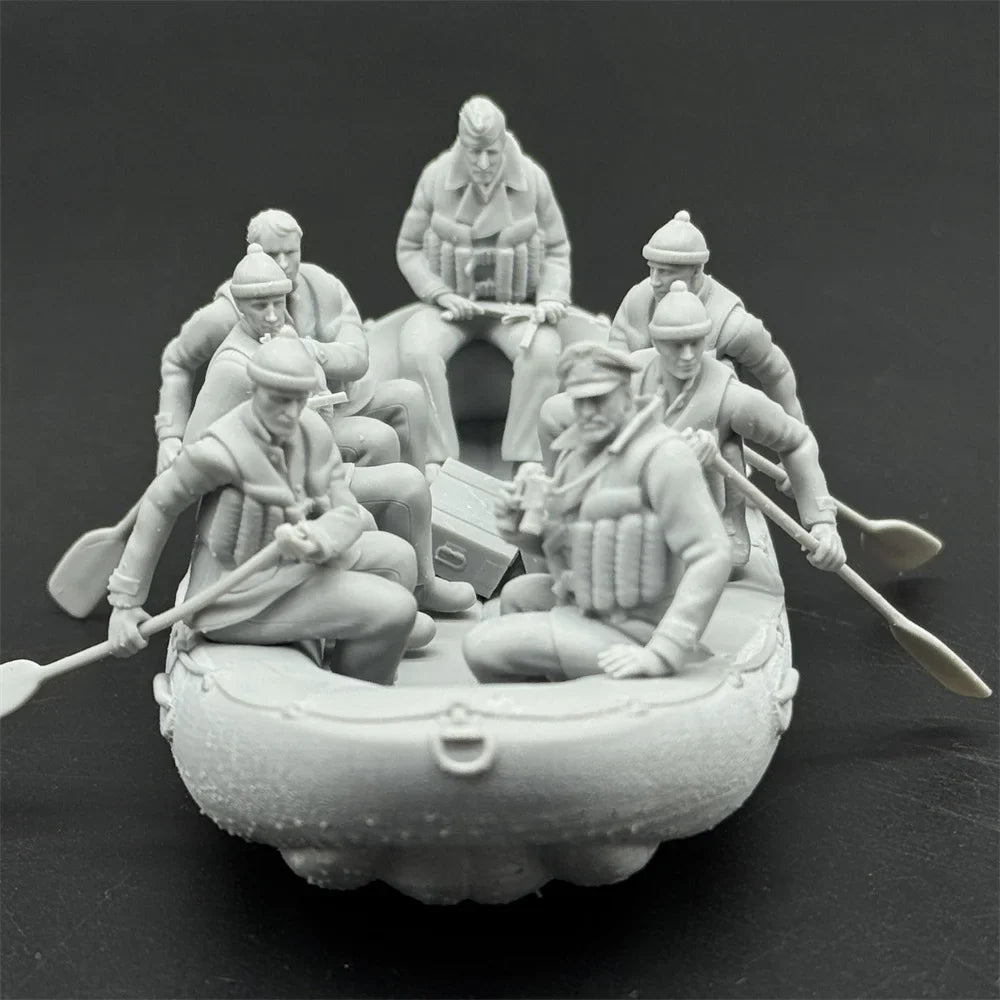 1/35 Scale WWII German Navy Officer's Raft | High-Detail Resin Model Kit