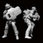 1/24 Scale (75mm) CQB Shield Breacher Resin Figure Kit - Tactical Entry Specialist Miniature