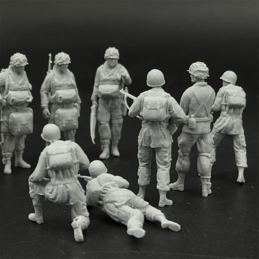 1/35 US Paratroopers Action Pack (10 Fig) Resin Kit | WWII Airborne