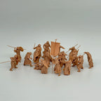 1/72 Scale Medieval Infantry Battle Scene Resin Figure Set (16+ Figures) - Aralcos / Tabletop Miniature