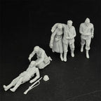 1/35 Scale WWII German Army Nurses and Wounded | 5-Figure Resin Model Kit