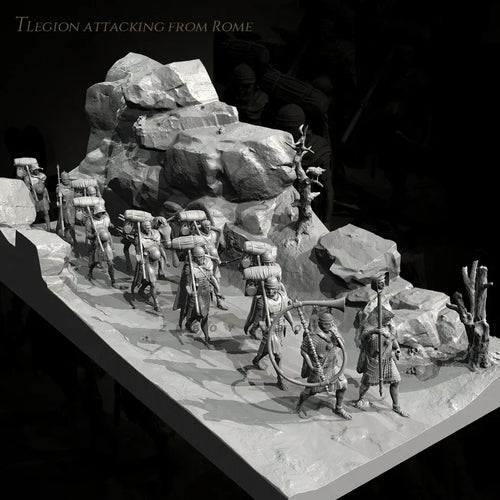 1/35 Roman Legion Attacking Diorama Resin Kit | Historical Miniature 38mm & 50mm