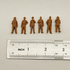 1/72 Scale WWII German U-boat Crew & Naval Officers Resin Figure Set (6 Figures) - Kriegsmarine Diorama