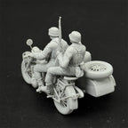 1/35 German Motorcycle w/ MG34 Crew (3 Fig) Resin Kit | WWII Recon