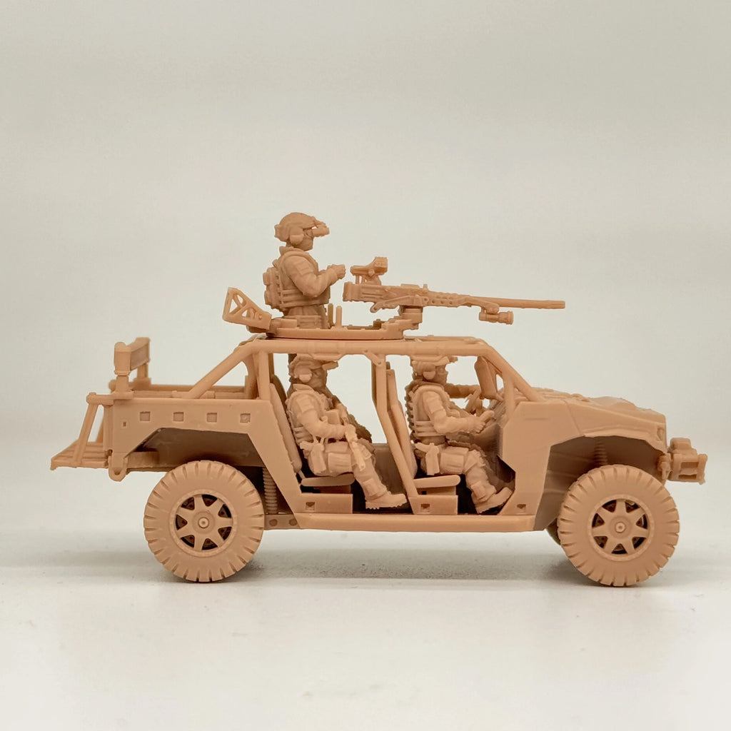 1/72 Scale DAGOR A1 Ultralight Tactical Assault Vehicle Resin Model Kit (5 Figures) - Modern Reconnaissance