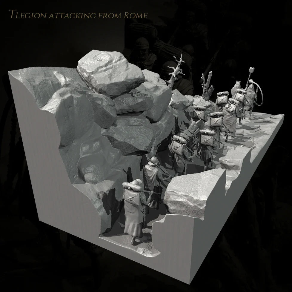 The height of man 38mm 50mm Resin Soldier model kits figure colorless and self-assembled TD-7478+3D