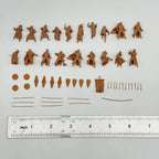1/72 Scale Medieval Infantry Battle Scene Resin Figure Set (16+ Figures) - Aralcos / Tabletop Miniature