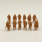 1/72 Scale WWII German Army Grenadiers Resin Figure Set (12 Figures) - Ardennes/Late War Infantry