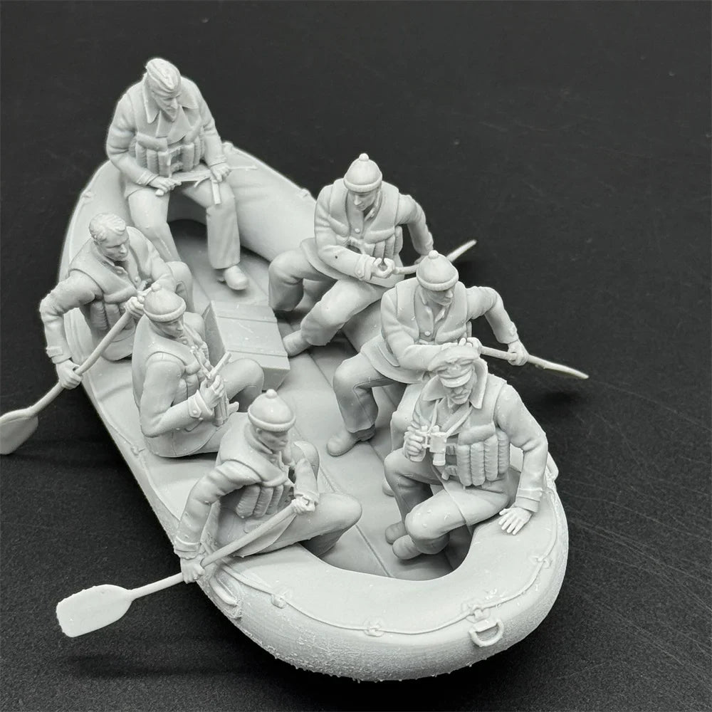 1/35 Scale WWII German Navy Officer's Raft | High-Detail Resin Model Kit
