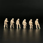 1/72 Scale US Black Hawk Helicopter Pilot & Door Gunner Resin Figure Set (6 Figures) - Modern Military Diorama